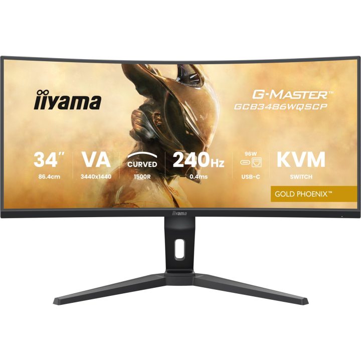 iiyama G-MASTER GCB3486WQSCP-B1 computer monitor 86.4 cm (34 ) 3440 x 1440 pixels UltraWide Quad HD Black