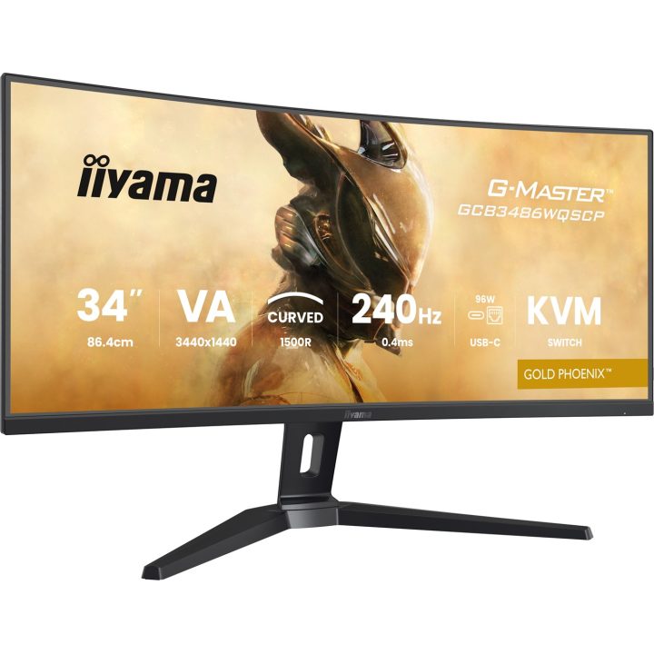 iiyama G-MASTER GCB3486WQSCP-B1 computer monitor 86.4 cm (34 ) 3440 x 1440 pixels UltraWide Quad HD Black