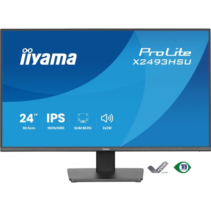 iiyama ProLite X2493HSU-B1 computer monitor 60.5 cm (23.8 ) 1920 x 1080 pixels Full HD LED Black
