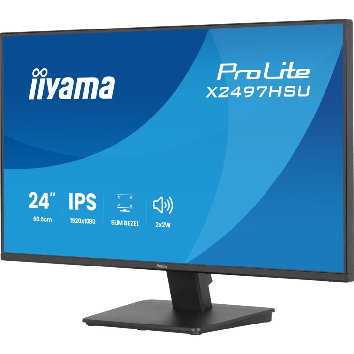 iiyama ProLite X2497HSU-B1 computer monitor 60.5 cm (23.8 ) 1920 x 1080 pixels Full HD LED Black