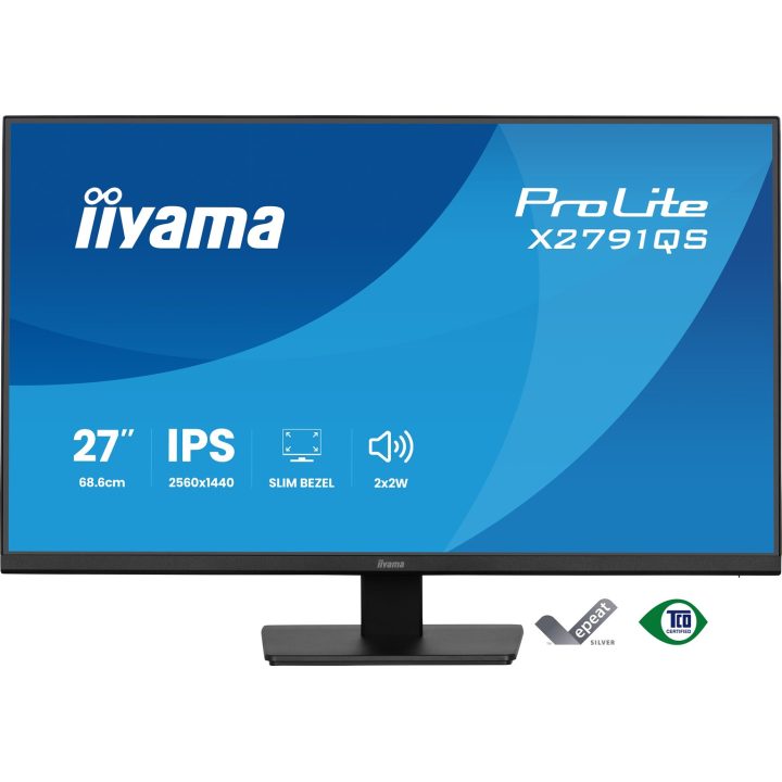iiyama ProLite X2791QS-B1 computer monitor 68.6 cm (27 ) 2560 x 1440 pixels Quad HD LED Black