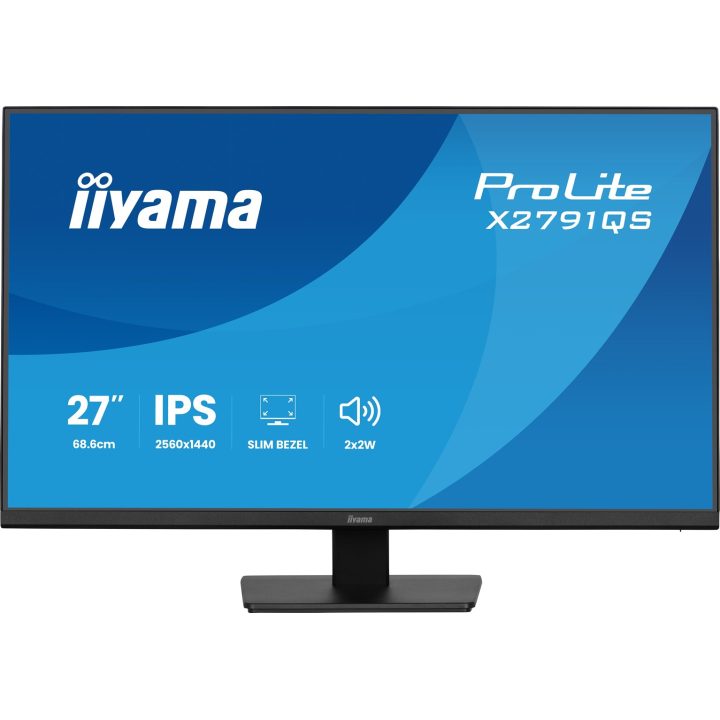 iiyama ProLite X2791QS-B1 computer monitor 68.6 cm (27 ) 2560 x 1440 pixels Quad HD LED Black