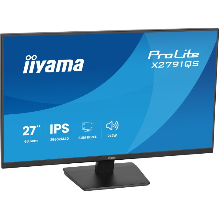 iiyama ProLite X2791QS-B1 computer monitor 68.6 cm (27 ) 2560 x 1440 pixels Quad HD LED Black