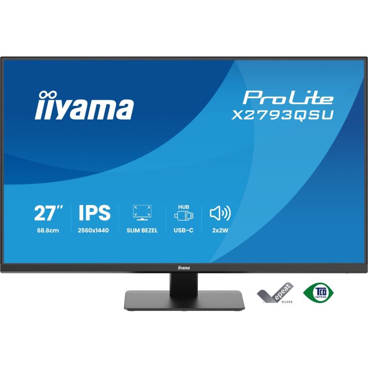 iiyama ProLite X2793QSU-B1 computer monitor 68.6 cm (27 ) 2560 x 1440 pixels Quad HD LED Black