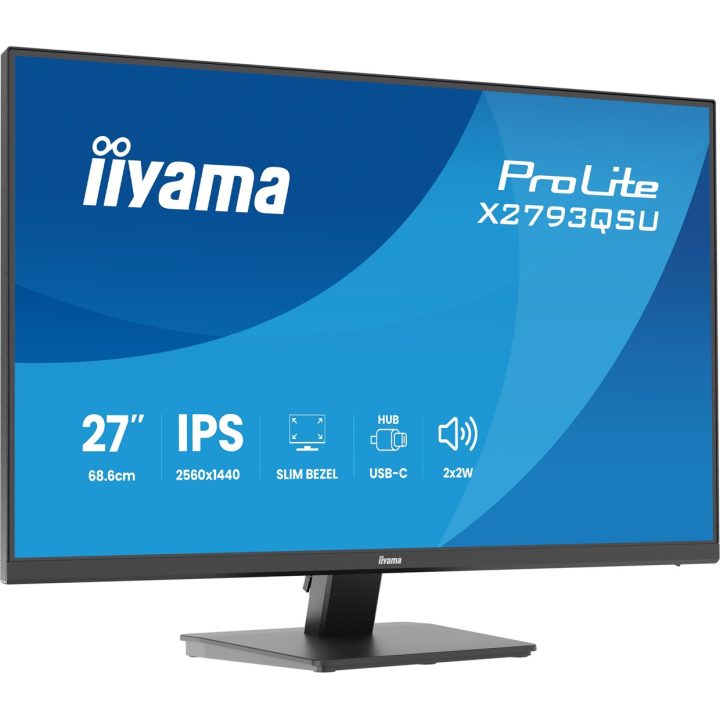 iiyama ProLite X2793QSU-B1 computer monitor 68.6 cm (27 ) 2560 x 1440 pixels Quad HD LED Black