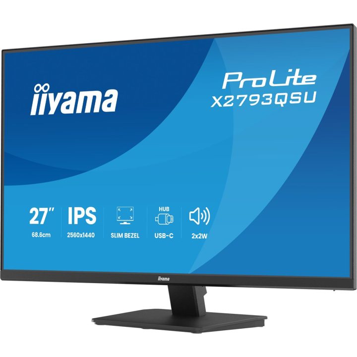 iiyama ProLite X2793QSU-B1 computer monitor 68.6 cm (27 ) 2560 x 1440 pixels Quad HD LED Black