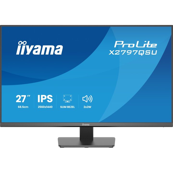 iiyama ProLite X2797QSU-B1 computer monitor 68.6 cm (27 ) 2560 x 1440 pixels Quad HD LED Black