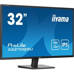 iiyama ProLite X3270QSU-B1 computer monitor 80 cm (31.5 ) 2560 x 1440 pixels Wide Quad HD LED Black