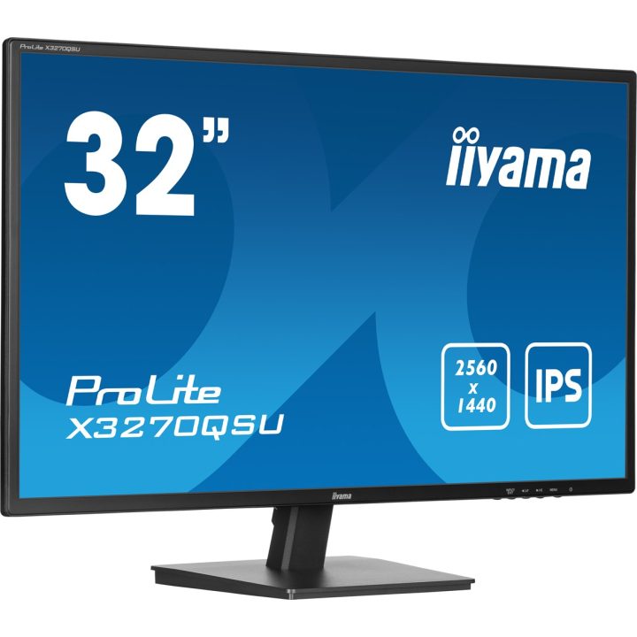 iiyama ProLite X3270QSU-B1 computer monitor 80 cm (31.5 ) 2560 x 1440 pixels Wide Quad HD LED Black
