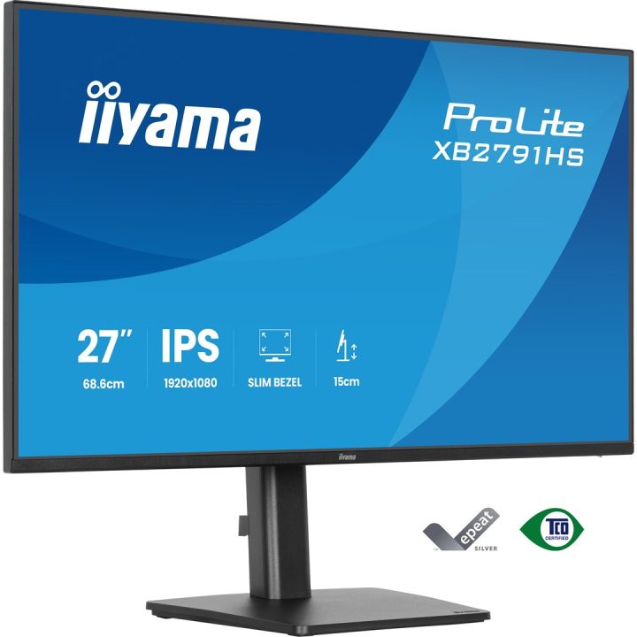 iiyama ProLite XB2791HS-B1 computer monitor 68.6 cm (27 ) 1920 x 1080 pixels Full HD LED Black