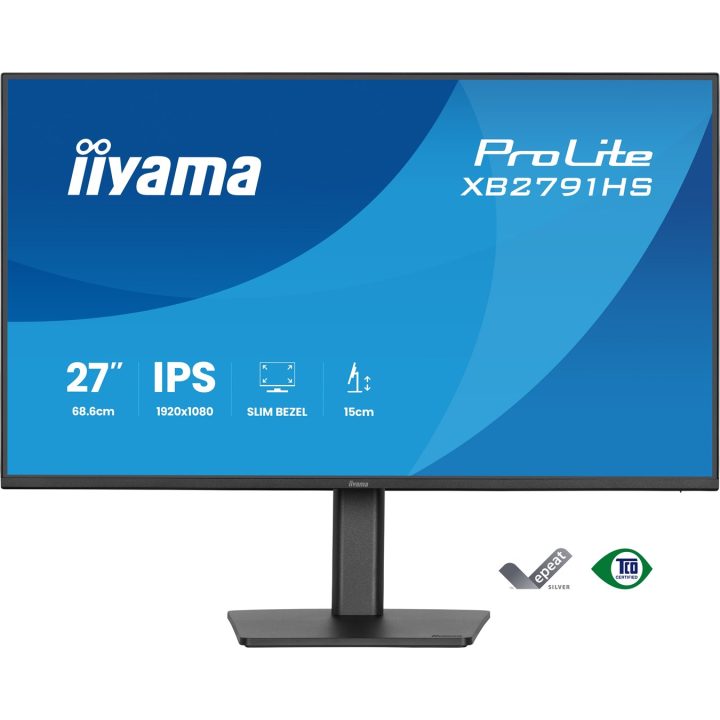 iiyama ProLite XB2791HS-B1 computer monitor 68.6 cm (27 ) 1920 x 1080 pixels Full HD LED Black
