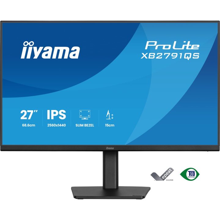iiyama ProLite XB2791QS-B1 computer monitor 68.6 cm (27 ) 2560 x 1440 pixels Quad HD LED Black