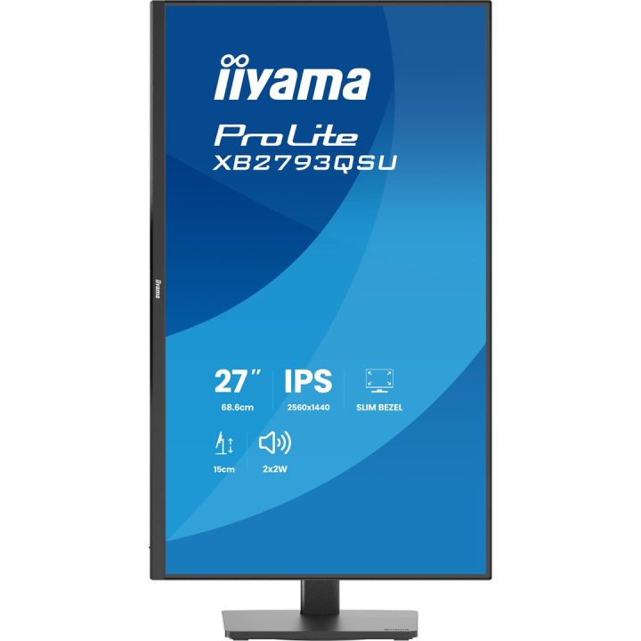 iiyama ProLite XB2793QSU-B1 computer monitor 68.6 cm (27 ) 2560 x 1440 pixels Quad HD LED Black