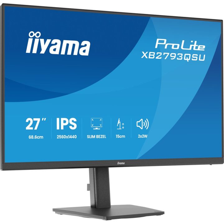 iiyama ProLite XB2793QSU-B1 computer monitor 68.6 cm (27 ) 2560 x 1440 pixels Quad HD LED Black