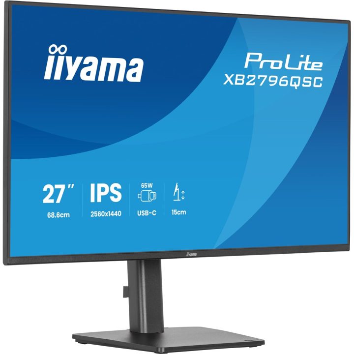 iiyama ProLite XB2796QSC-B1 computer monitor 68.6 cm (27 ) 2560 x 1440 pixels Quad HD LED Black