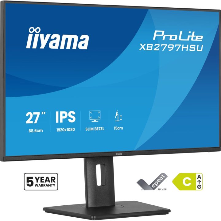 iiyama ProLite XB2797HSU-B1 computer monitor 68.6 cm (27 ) 1920 x 1080 pixels Full HD LED Black