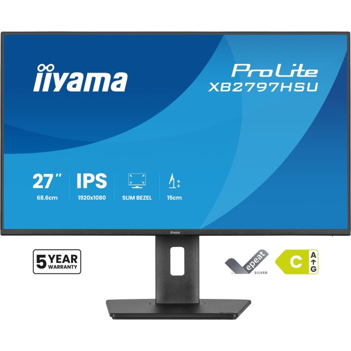 iiyama ProLite XB2797HSU-B1 computer monitor 68.6 cm (27 ) 1920 x 1080 pixels Full HD LED Black