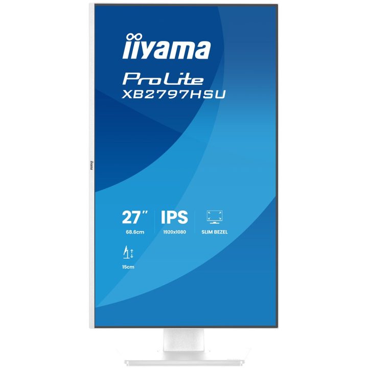 iiyama ProLite XB2797HSU-W1 computer monitor 68.6 cm (27 ) 1920 x 1080 pixels Full HD LED White