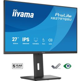 iiyama ProLite XB2797QSU-B1 computer monitor 68.6 cm (27 ) 2560 x 1440 pixels Quad HD LED Black