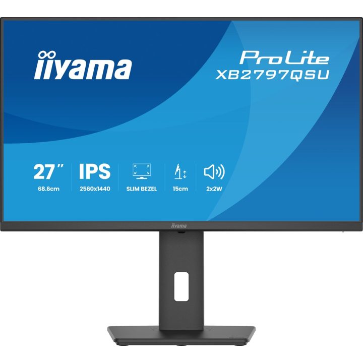 iiyama ProLite XB2797QSU-B1 computer monitor 68.6 cm (27 ) 2560 x 1440 pixels Quad HD LED Black