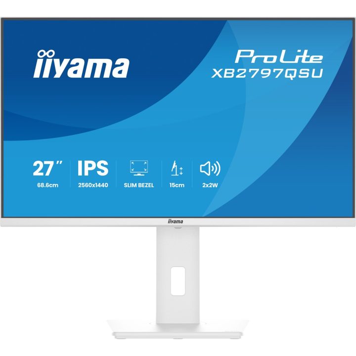 iiyama ProLite XB2797QSU-W1 computer monitor 68.6 cm (27 ) 2560 x 1440 pixels Quad HD LED White