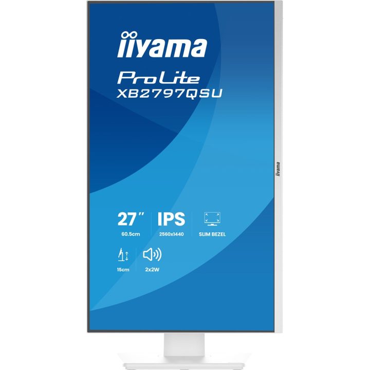 iiyama ProLite XB2797QSU-W1 computer monitor 68.6 cm (27 ) 2560 x 1440 pixels Quad HD LED White