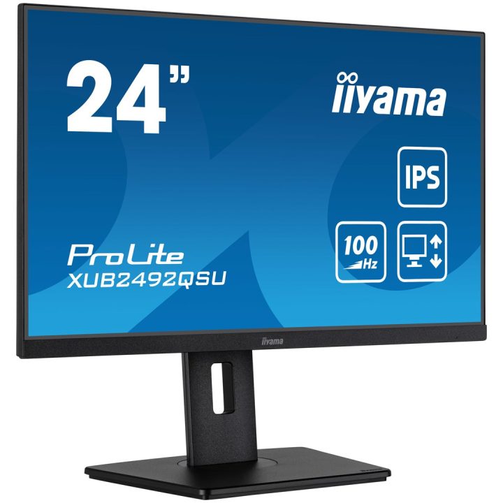iiyama ProLite XUB2492QSU-B1 computer monitor 60.5 cm (23.8 ) 2560 x 1440 pixels Quad HD LED Black