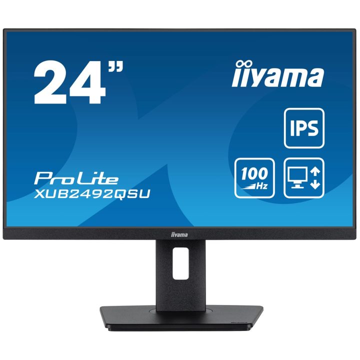 iiyama ProLite XUB2492QSU-B1 computer monitor 60.5 cm (23.8 ) 2560 x 1440 pixels Quad HD LED Black