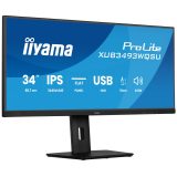 iiyama ProLite XUB3493WQSU-B6 computer monitor 86.4 cm (34 ) 3440 x 1440 pixels UltraWide Quad HD LED Black