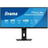 iiyama ProLite XUB3493WQSU-B6 computer monitor 86.4 cm (34 ) 3440 x 1440 pixels UltraWide Quad HD LED Black