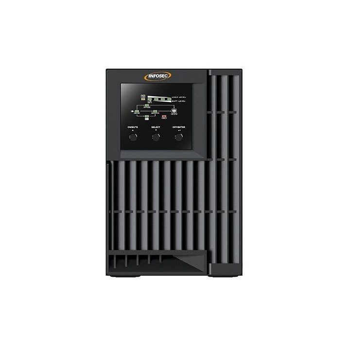 Infosec E4 Value 1000 uninterruptible power supply (UPS) Double-conversion (Online) 1 kVA 3 AC outlet(s)