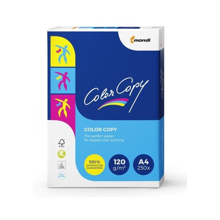 Paper copier office Mondi Color Copy 8687A12 (A4 120 g/m2 250 pcs. sheets paper white satin)