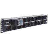 Intellinet 19 2U Rackmount 15-Output Power Distribution Unit (PDU) EU CEE 7/3 Outlets With Double Air Switch Built-in 3 m (10 ft