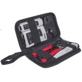 Intellinet 4-Piece Network Tool Kit 4 Tool Network Kit Composed of LAN Tester LSA punch down tool Crimping Tool and Cut and Stri