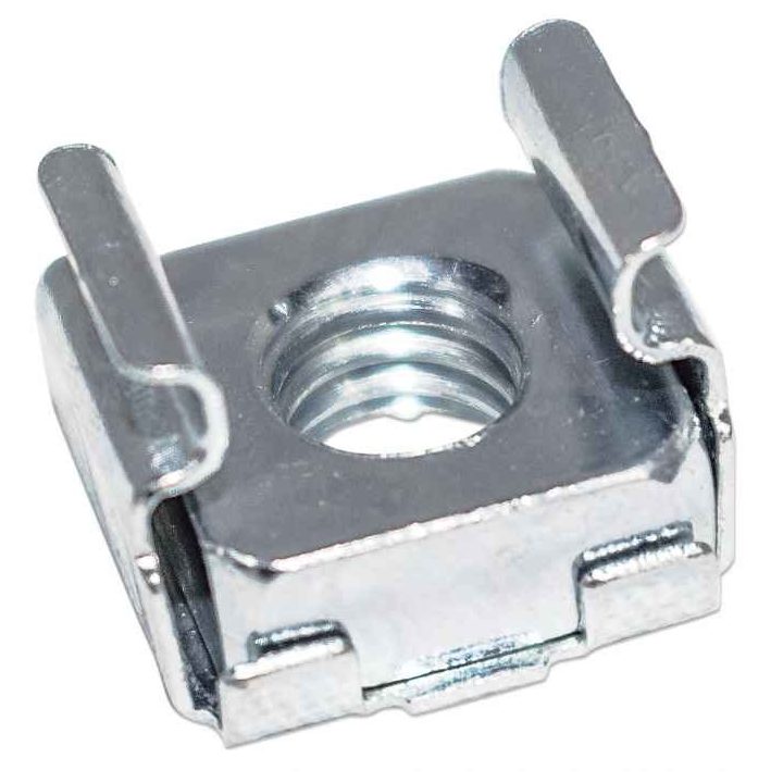 Intellinet Cage Nut Set (50 Pack) M6 Nuts Bolts and Washers Suitable for Network Cabinets/Server Racks Plastic Storage Jar Lifet