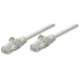 Intellinet Network Patch Cable Cat5e 3m Grey CCA U/UTP PVC RJ45 Gold Plated Contacts Snagless Booted Lifetime Warranty