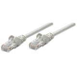 Intellinet Network Patch Cable Cat5e 3m Grey CCA U/UTP PVC RJ45 Gold Plated Contacts Snagless Booted Lifetime Warranty