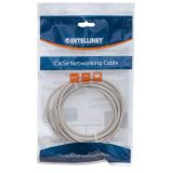 Intellinet Network Patch Cable Cat5e 3m Grey CCA U/UTP PVC RJ45 Gold Plated Contacts Snagless Booted Lifetime Warranty