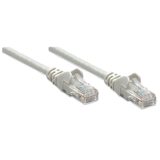 Intellinet Network Patch Cable Cat5e 3m Grey CCA U/UTP PVC RJ45 Gold Plated Contacts Snagless Booted Lifetime Warranty