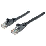 Intellinet Network Patch Cable Cat6 3m Black CCA U/UTP PVC RJ45 Gold Plated Contacts Snagless Booted Lifetime Warranty
