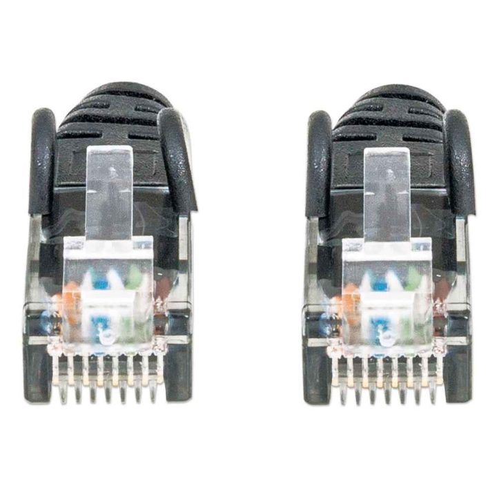 Intellinet Network Patch Cable Cat6 3m Black CCA U/UTP PVC RJ45 Gold Plated Contacts Snagless Booted Lifetime Warranty