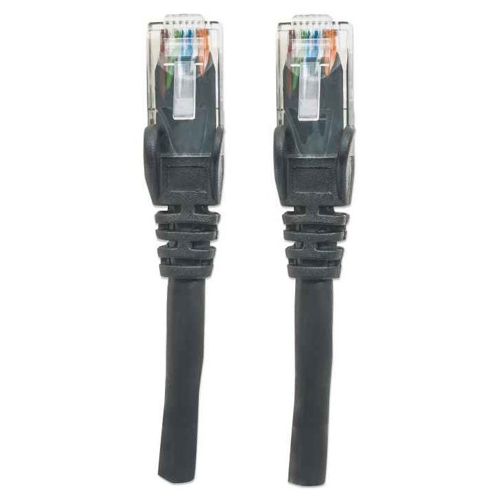 Intellinet Network Patch Cable Cat6 3m Black CCA U/UTP PVC RJ45 Gold Plated Contacts Snagless Booted Lifetime Warranty