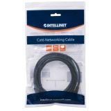 Intellinet Network Patch Cable Cat6 3m Black CCA U/UTP PVC RJ45 Gold Plated Contacts Snagless Booted Lifetime Warranty