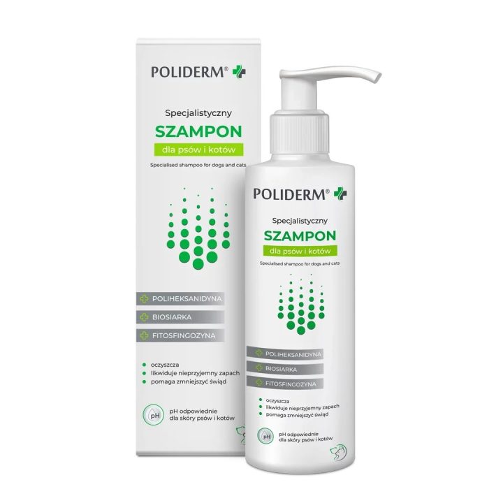 JM SANTE Poliderm - anti-dandruff shampoo for dogs and cats – 250 ml
