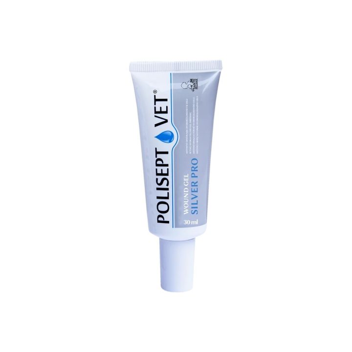 JM SANTE Polisept Vet Wound gel Silver Pro - gel dressing for dogs and cats – 30 ml