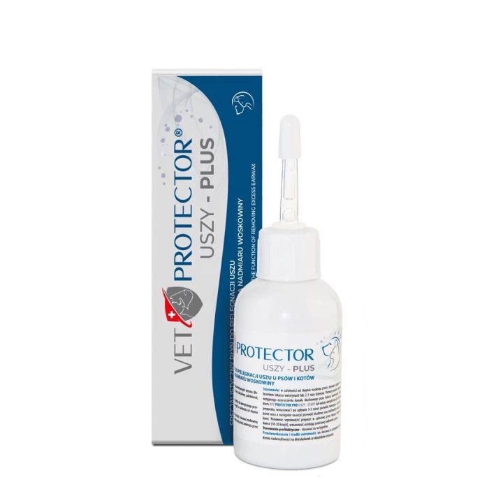 JM SANTE Vet Protector Uszy Plus - ear solution for dogs and cats – 50 ml
