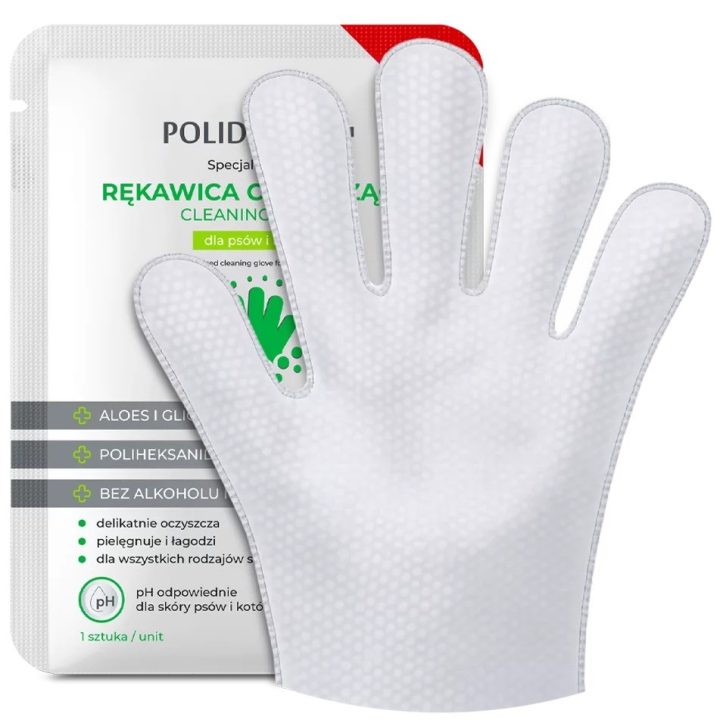 POLIDERM® cleaning glove for dogs and cats - 1 pc
