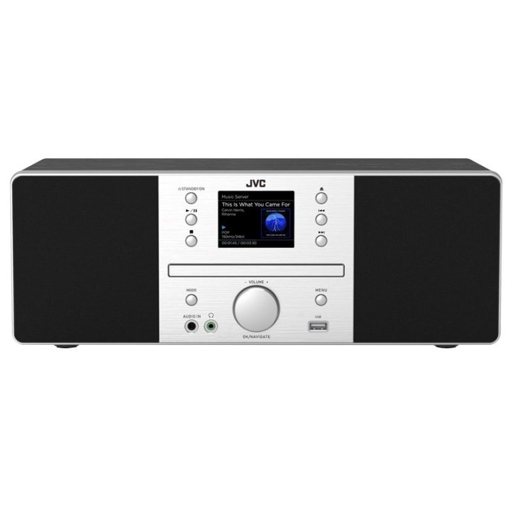 JVC RD-E874B Tower Bluetooth 20 W Black Silver