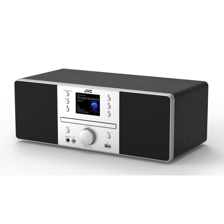 JVC RD-E874B Tower Bluetooth 20 W Black Silver