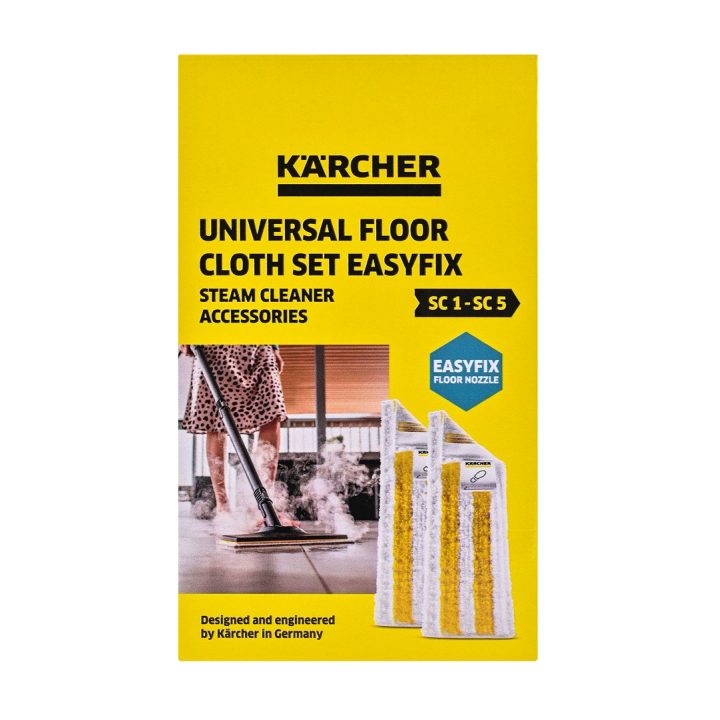 Karcher EasyFix Floor cloth (2 pcs) White Yellow